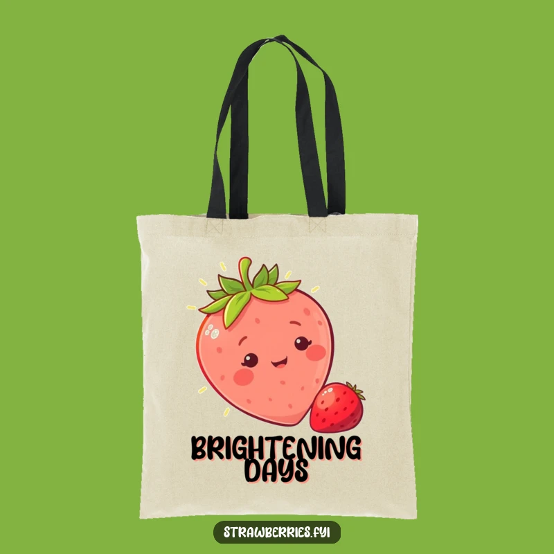 Funny Sunny Strawberry Tote Bag: Carry Your Sunshine